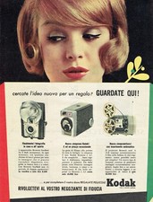 KODAK CINEPRESA CINE PROIETTORE 1960 ANNI 60 PUBBLICITÀ ADVERTISING 25X33