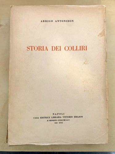 Storia dei colliri arrigo - -,