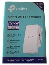 TP-Link AC1200 Ripetitore Wi-Fi Dual Band Mesh Wi-Fi Extender RE330 Bianco