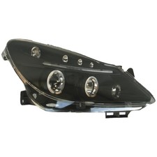 Kit fari per Opel Corsa D 06-10 3/5 porte chiaro/nero Angel Eyes