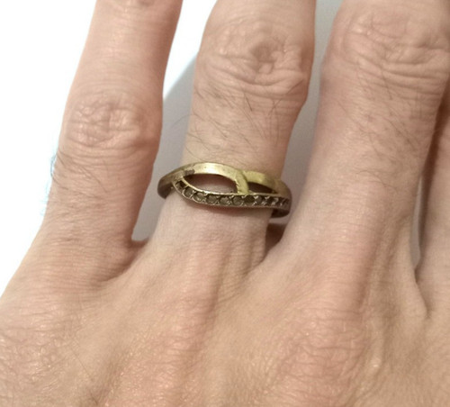 Anello vintage stile rame