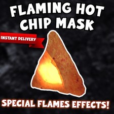 Roblox Flaming Chip Mask
