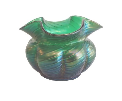 Vaso vetro verde - vetro, nouveu