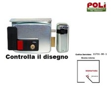 ELETTROSERRATURA SERRATURA ELETTRICA CISA SERIE 11731-80-1 12Volt PER CANCELLI