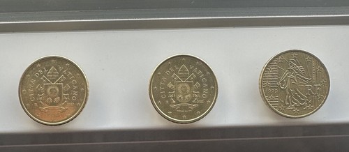 3 monete 50 cent - monete,