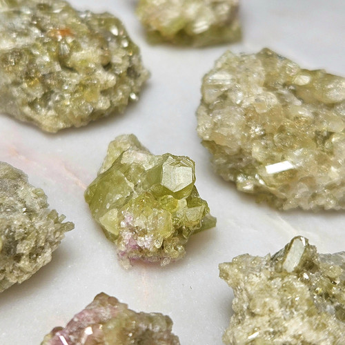 Grappolo vesuvianite verde - vesuvianite,