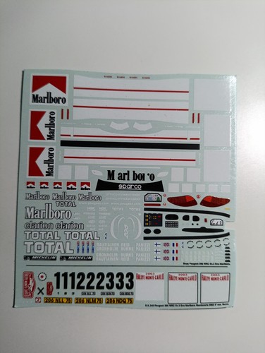 Decals peugeot 206 wrc - decals,