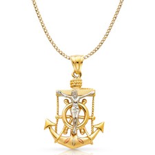 Ciondolo ancora crocifisso in