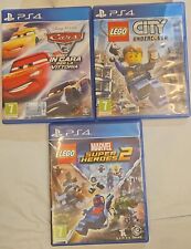 3 GIOCHI PS4 LEGO CITY CARS 3 LEGO MARVEL SUPERHEROES 2 PLAYSTATION 4 ITA OTTIMO
