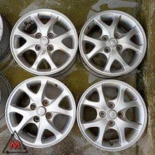 SET 4 CERCHI IN LEGA 5,5Jx14 4x100 ET45 TOYOTA YARIS MK2 2005-2009 usati 112413