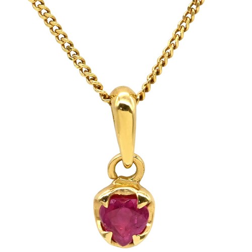 Collana rubino oro - collana, 4°c