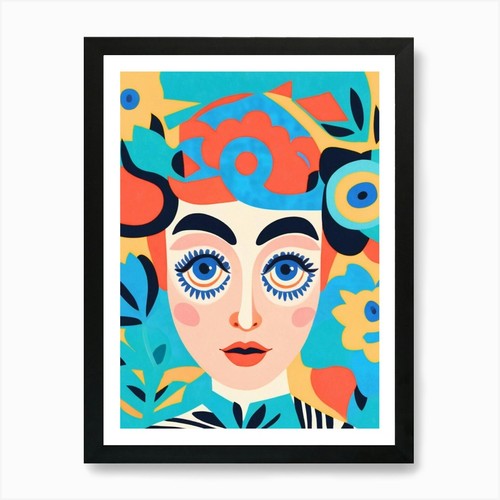 Stampa artistica ragazza con