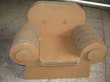 POLTRONA BIMBO IN CARTONE MARRONE