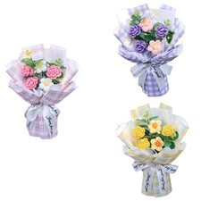 Bouquet di fiori all'uncinetto