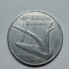 1954 Italy 10 Lire - Beautiful