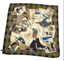 Vintage Pure Silk Foulard 68x68 Cm Rare Statement Perfect Made In Italy Unisex