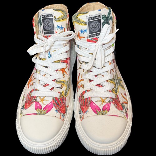 Versace men canvas sneakers - versace, men's