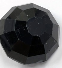 Ragnatela vetro bottone nero