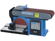 Levigatrice per legno Fervi 0505 da banco - a nastro e disco inclinabile