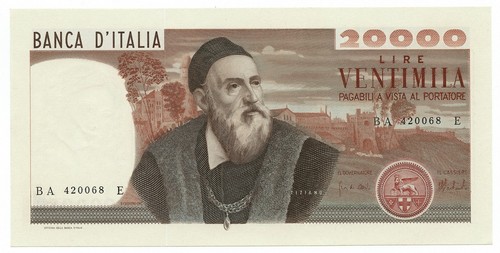20000 lire banca italia - 20000, d'italia