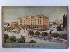 Cartolina Pubblicitaria Dominion Hotel Avignone Francia c4
