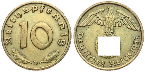 Germania pfennig impero - germania, 10