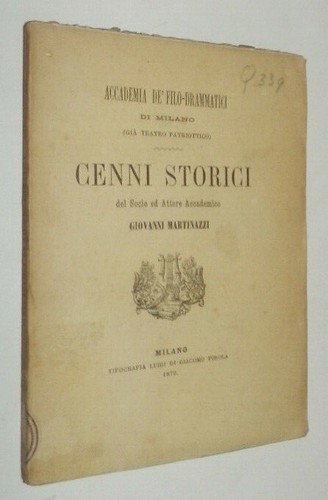 Martinazzi accademia - accademia, de'