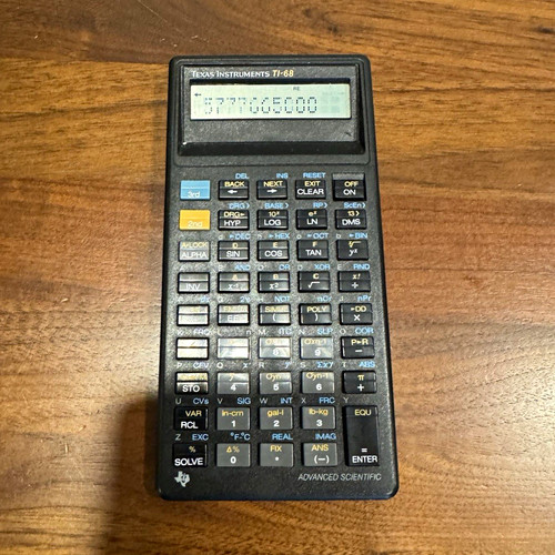 Texas instruments 68 - instruments, ti-68