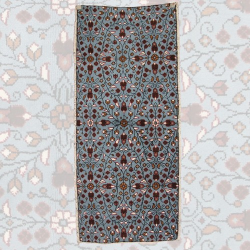 Tappeto blu vintage fatto - , a