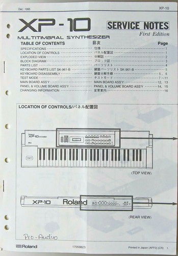 Roland sintetizzatore - roland, xp-10