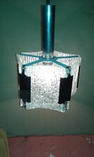 Lampadario anni 60 70 vetro di Murano ottone lucido ottime condizioni