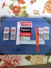 4 Toppe Supreme ricamate, Stemmi ricamati, Logo Supreme+4 Etichette Retro Collo 