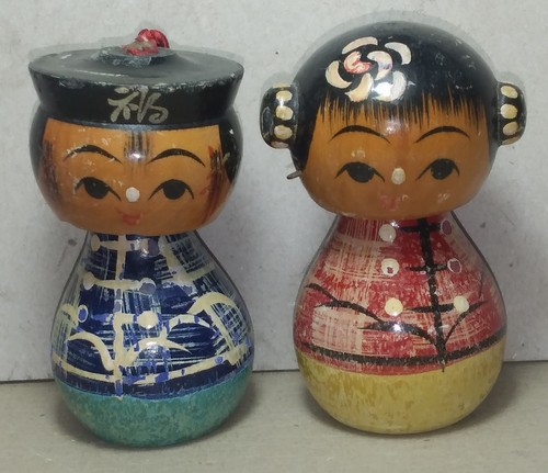 Bambole kokeshi vintage anni - bambole,
