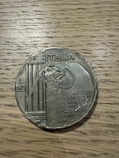 MONETA MUSSOLINI ORIGINALE L.20 ANNO MCMXLIII IN ARGENTO