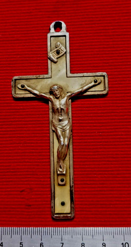 Crocefisso antico metallo - crocefisso, e