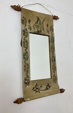 Specchio a pergamena in pelle