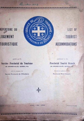 1952 guida turistica quebec - 1952,