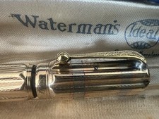 🔴 WATERMAN'S penna stilografica retrattile pennino ORO funziona vintage B