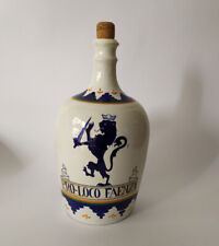 ♥ BOTTIGLIA PUBBLICITARIA IN CERAMICA CACF PRO LOCO FAENZA VINTAGE FIASCO VASO