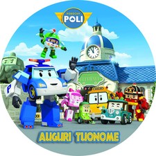 Cialda ROBOCAR POLI Compleanno