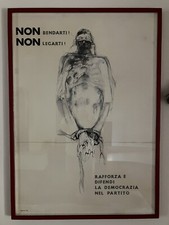 Renzo Vespignani-bozzetto originale manifesto destinato alle Sezioni del P.C.I. 