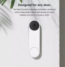 GOOGLE NEST BATTERIA VIDEOCITOFONO SMART TELECAMERA DI SICUREZZA - SIGILLATO