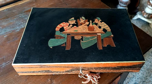 Scatola gioco legno - in,