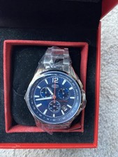 Orologio Duxot Uomo Tachimetro Quarzo Cronografo - Quadrante Blu - Nuovo con scatola