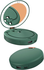 Scaldamani 3in1 Portatile con Specchio Luce Power Bank 5000mAh Regalo Donna