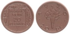 Prova 20 Pfennig 1920 Per