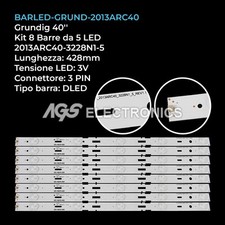 KIT 8 BARRE STRIP LED GRUNDIG