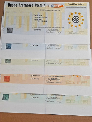 Buoni postali fruttiferi - buoni,