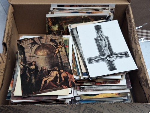 Lotto 600 cartoline religiose - 600,