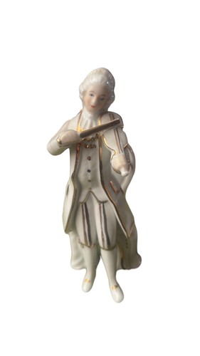 Statuina violinista porcellana